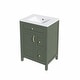 preview thumbnail 18 of 37, 24-Inch Bathroom Vanity with Ceramic Sink - 24" x 18" x 34"
