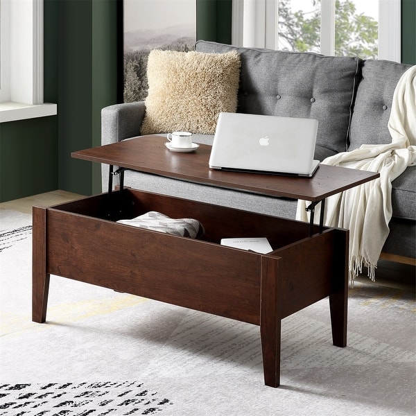 Shop Merax Lift Top Coffee Table With Hidden Storage Overstock 31825436