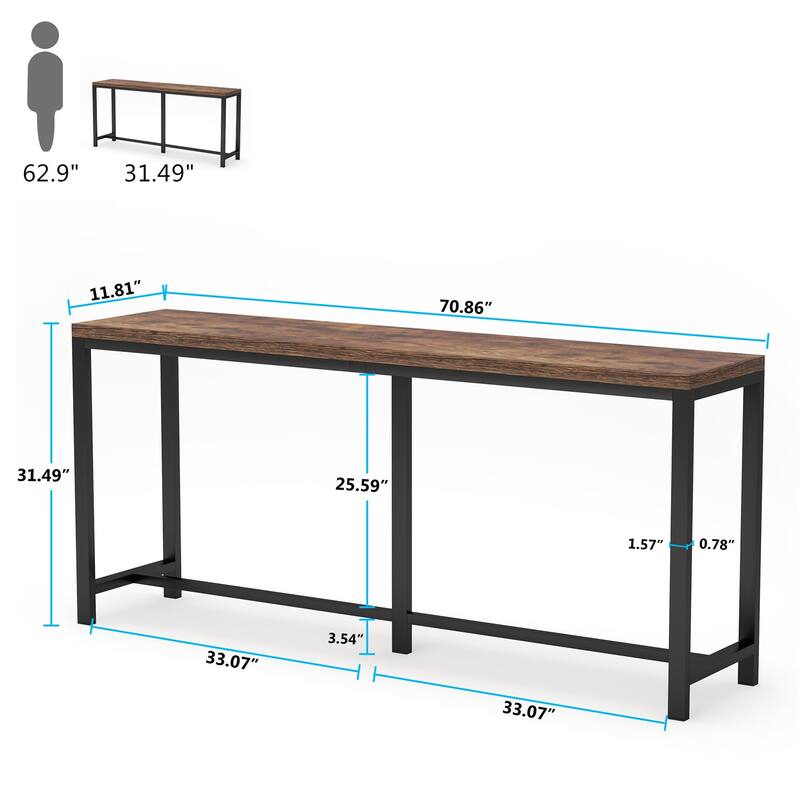Narrow Long Entryway Table Sofa Table Console Table
