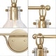 preview thumbnail 29 of 42, Modern 3-Light Gold Bathroom Vanity Light Organic Bulb Shape Glass Wall Sconce