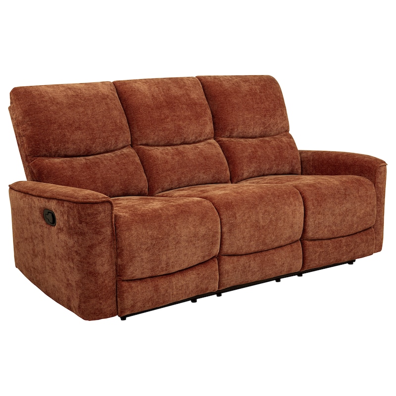 Navarro Chenille Upholstered Reclining Sofa - 79.25" x 37.75" x 40.25"