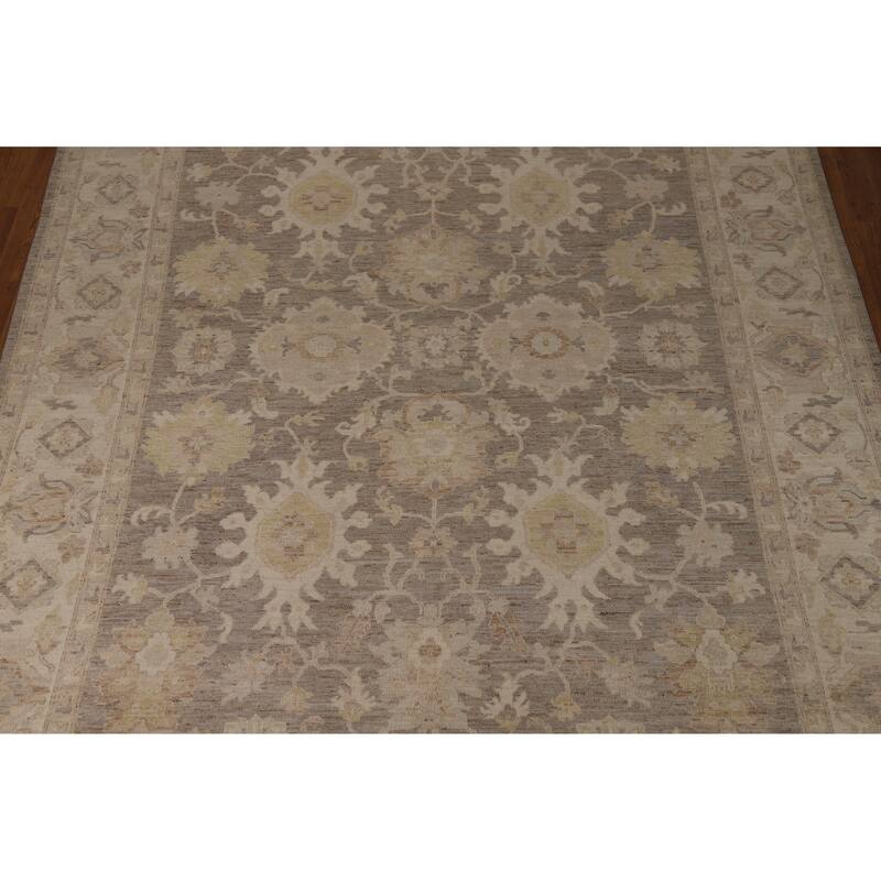 Vegetable Dye Oushak Turkish Area Rug Oriental Handmade Wool Carpet - 8'6"x 11'9"