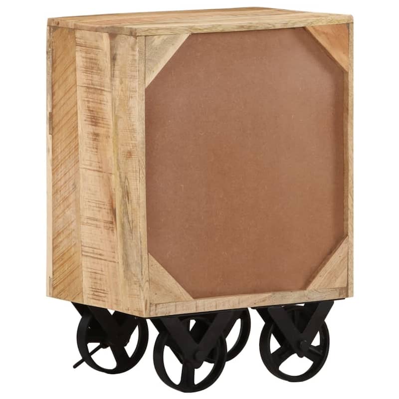 vidaXL Bedside Cabinet 15.7"x11.8"x22.4" Solid Wood Mango