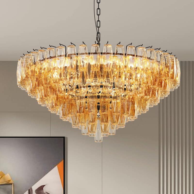 37-Inch Extra Large Round Chandelier