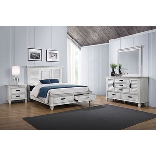 Franco 4-Piece Storage Platform Bedroom Set