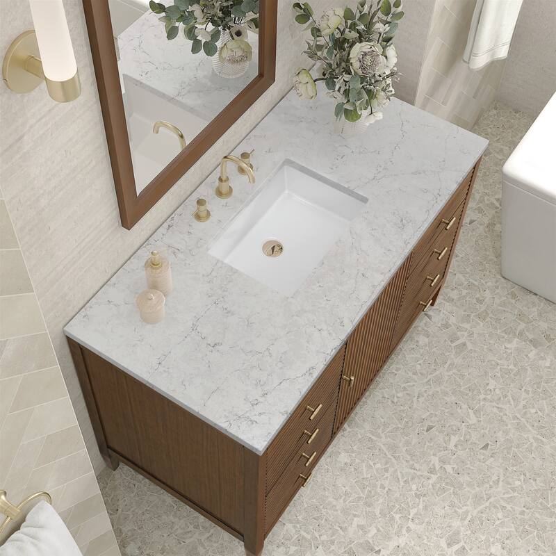 James Martin Vanities 485-V48-3EJP Myrrin 48" Single Basin Wood Vanity