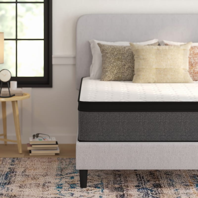 13" CertiPUR-US Certified Euro Top Hybrid Pocket Spring Mattress in a Box