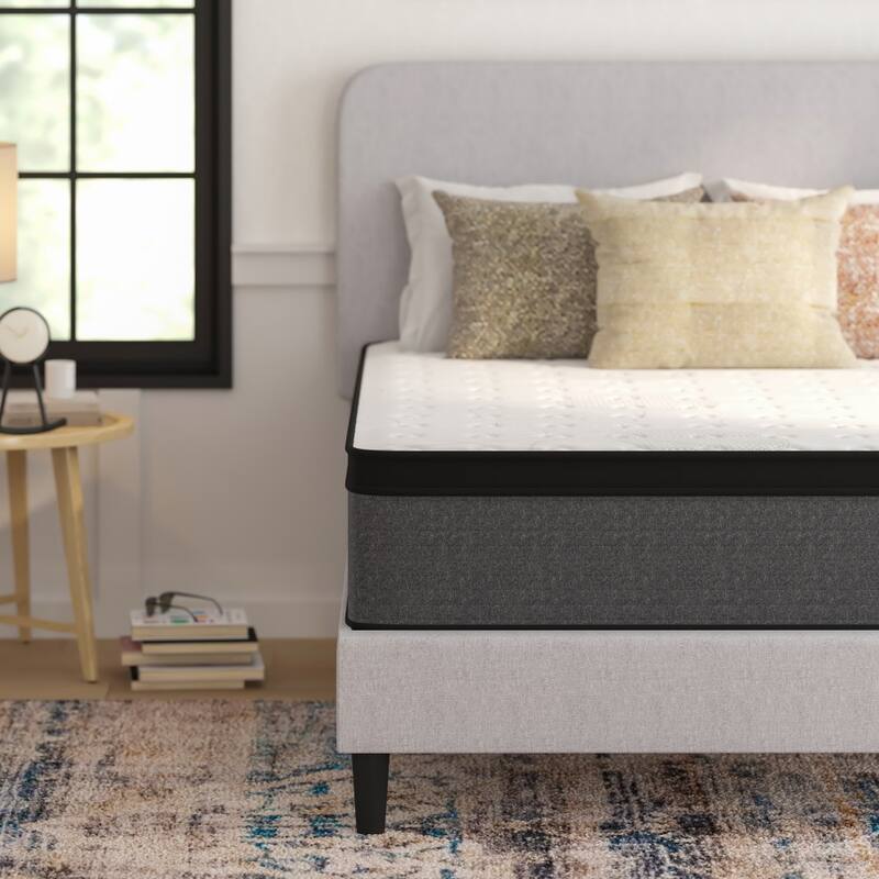 13" CertiPUR-US Certified Euro Top Hybrid Pocket Spring Mattress in a Box