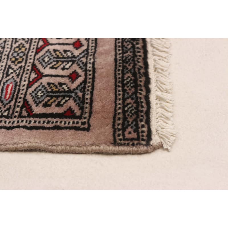 ECARPETGALLERY Hand-knotted Finest Peshawar Bokhara Red Wool Rug - 3'1 x 5'0