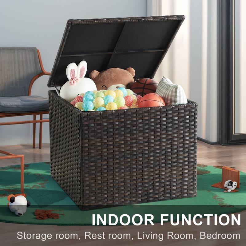 Outdoor Fire Pit Conversation Sofa Sets with Storage Table