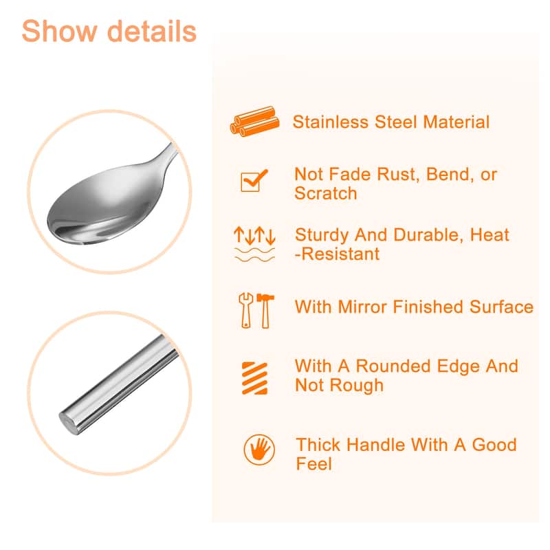 Long Handle Mixing Stirring Spoon for Mixing, 300mm/11.81" Length