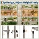 preview thumbnail 6 of 7, 4-Tier Wire Shelving Unit 47.2x17.7x70.9in Adjustable Heavy Duty Rack with Wheels NSF Chrome for Kitchen Garage