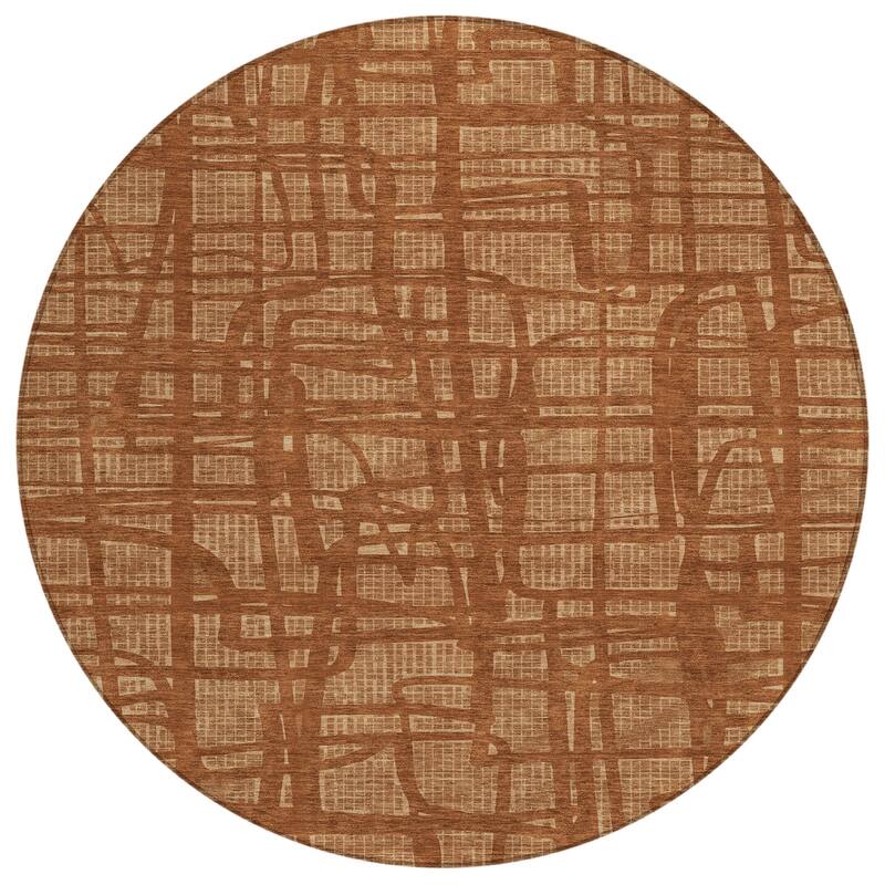 Machine Washable Indoor/ Outdoor Modern Centurion Chantille Rug