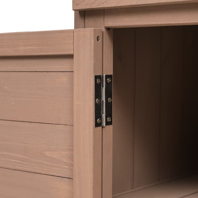 65 Inch Garden Potting Bench Table Fir Wood Workstation