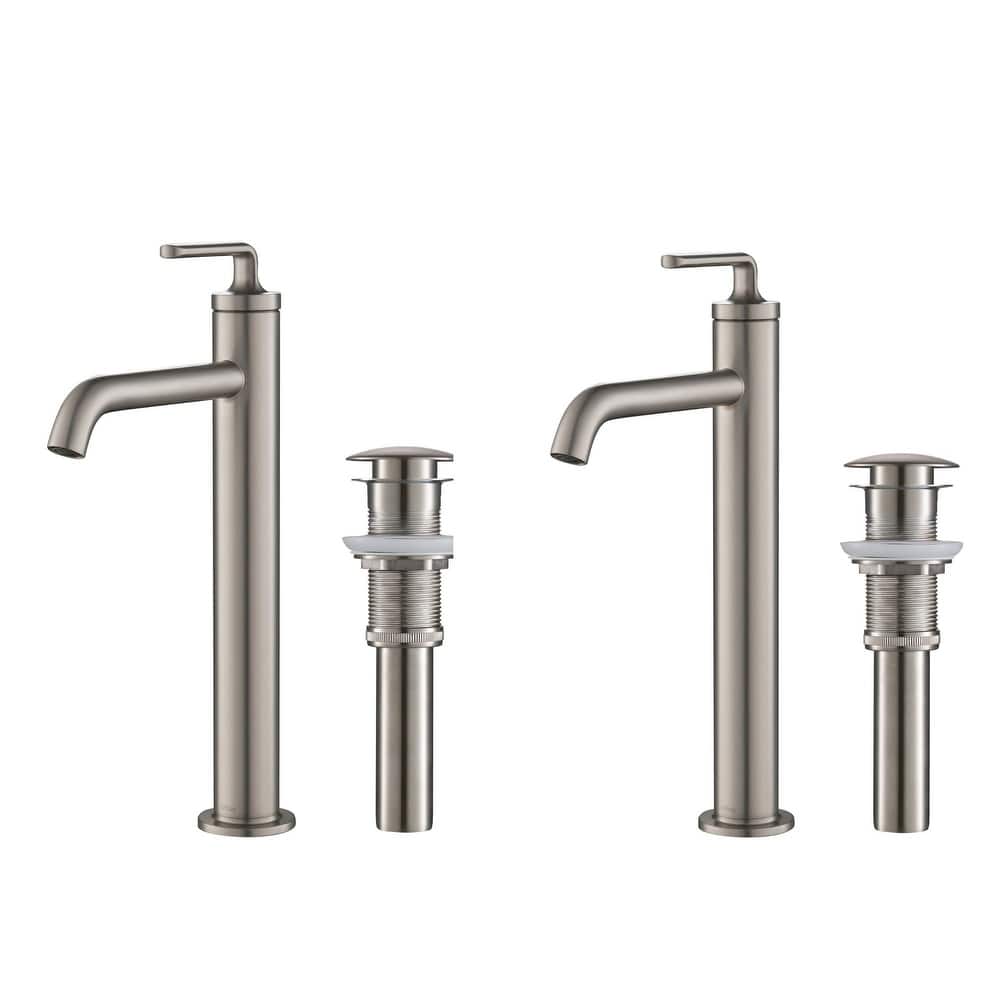 Kraus Pack of (2) Ramus 1.2 GPM Vessel Single Hole Bathroom Faucet