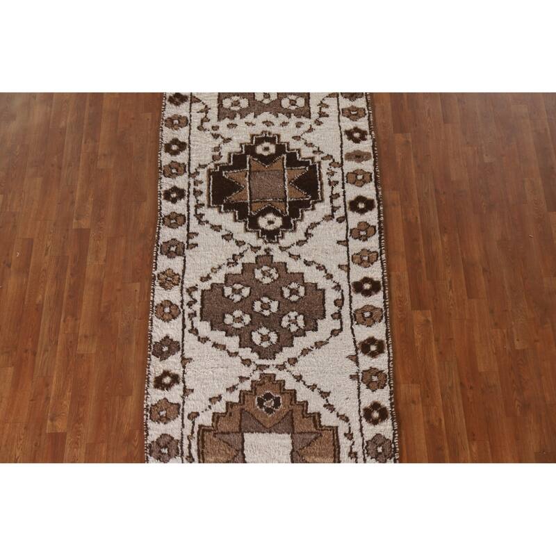 Anatolian Runner Rug Hand-knotted Oriental Wool Carpet - 3'5"x 11'5"