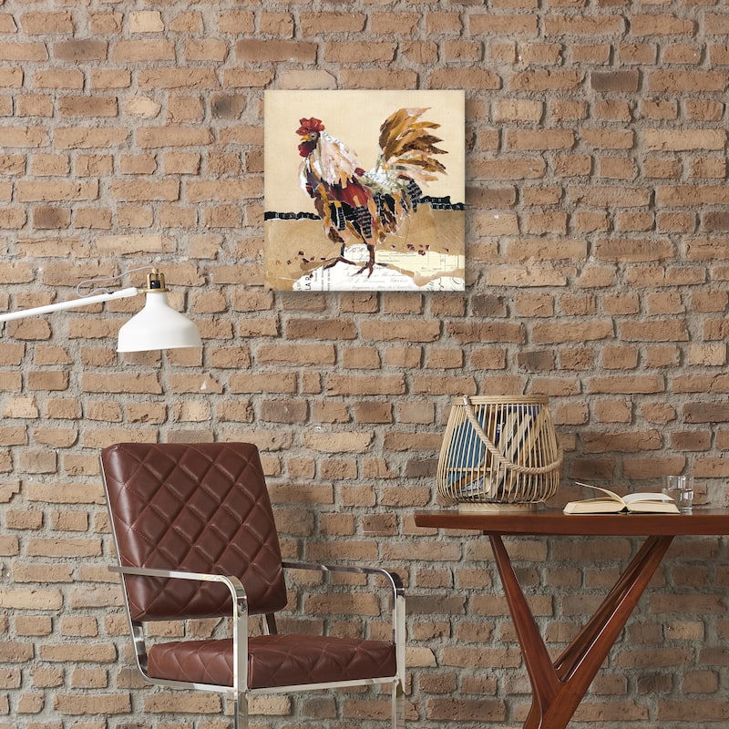 Country Rooster II by Carol Robinson Canvas Art Print