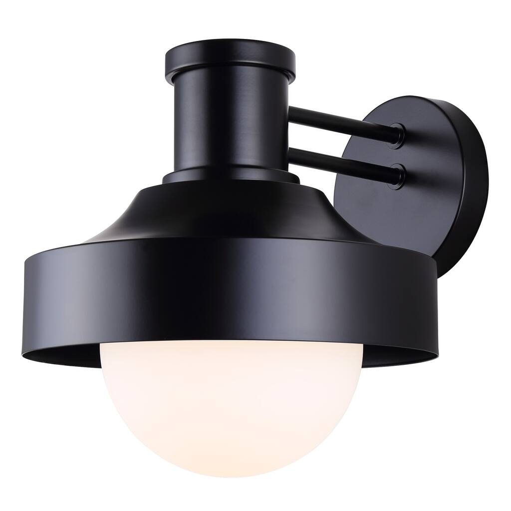 BAYLOR 1 Light Outdoor Lantern, Black Finish