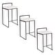 preview thumbnail 15 of 15, Porch & Den Forrest Black Stackable Fully Welded Counter Stool (Set of 3)