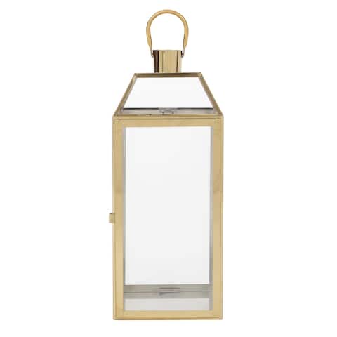 Pochelon Outdoor 18" Stainless Steel Lantern by Christopher Knight Home