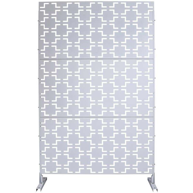 Outdoor & Indoor Privacy Screen Metal Privacy Screen 76" H×48" W