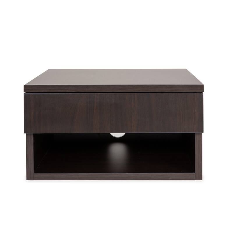 Celerie 15.71" Mid-Century Modern Floating Wall Mounted Nightstand with Soft-Close Drawer and Cable Hole, by JONATHAN Y