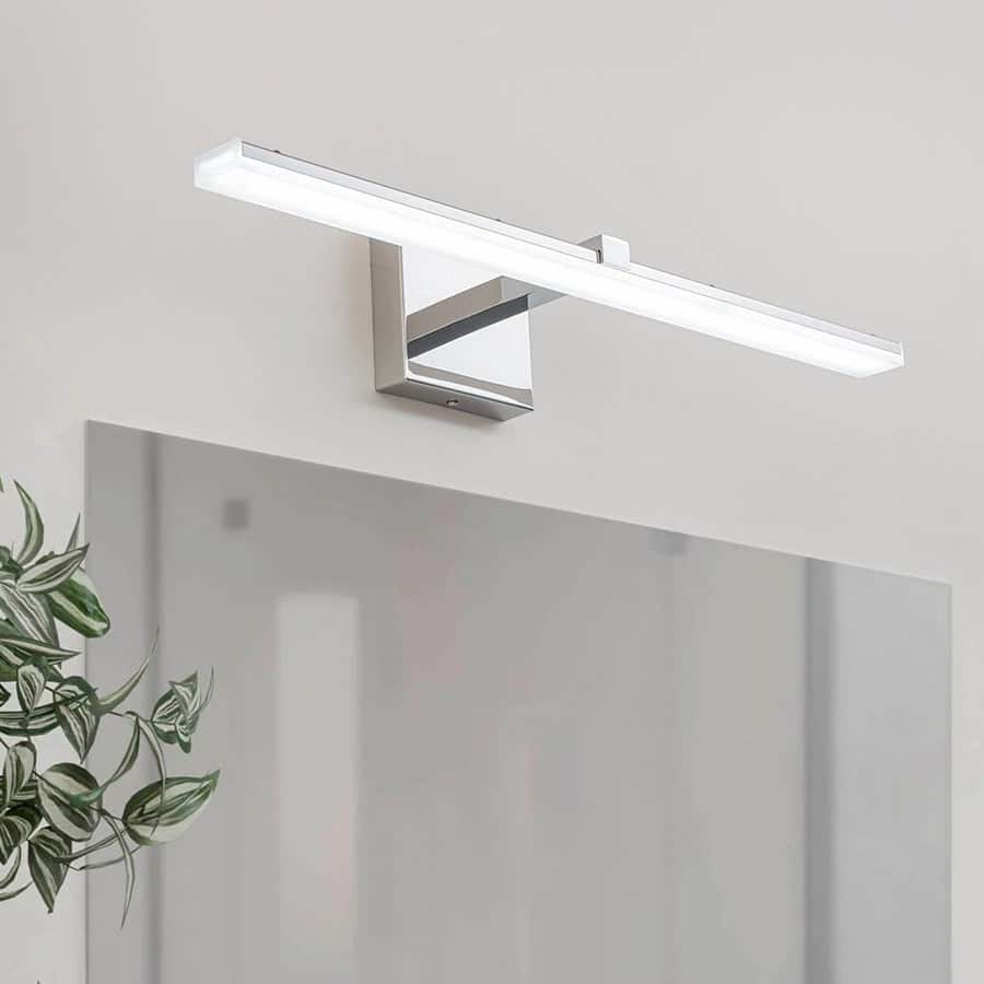 Minimalist Chrome Dimmable LED Linear Vanity Light - 24.0 in