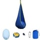 preview thumbnail 8 of 6, Wellco 59 in. x 27.5 in. Kids Pod Swing Seat Cotton Child Hammock Chair for Indoor and Outdoor