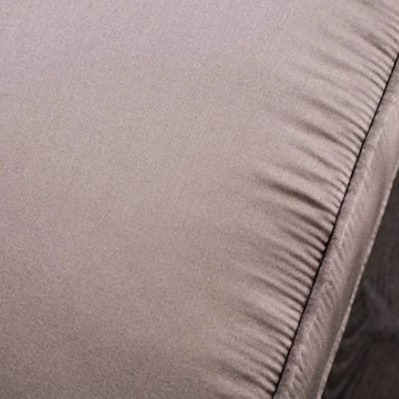 Aboi Sofa, 5 Accent Pillows, Purple Velvet, Carved Details, 95 Inch
