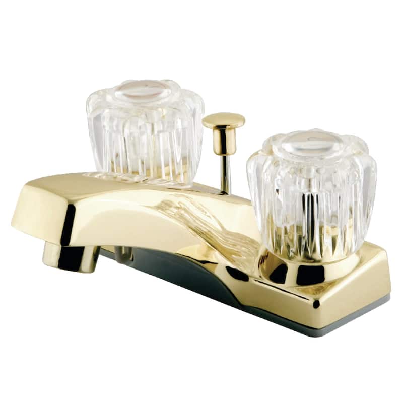 Kingston Brass Columbia Centerset Bathroom Faucet with Pop-Up Drain - Polished Brass