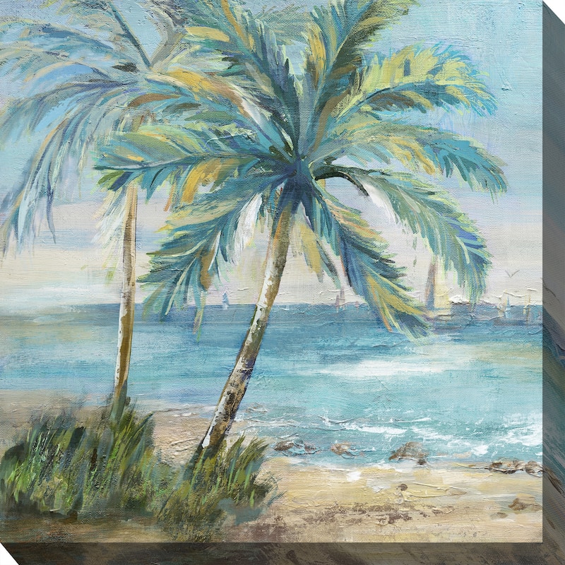 Coastal Palm 1 Indoor/Outdoor Art 24"x24"