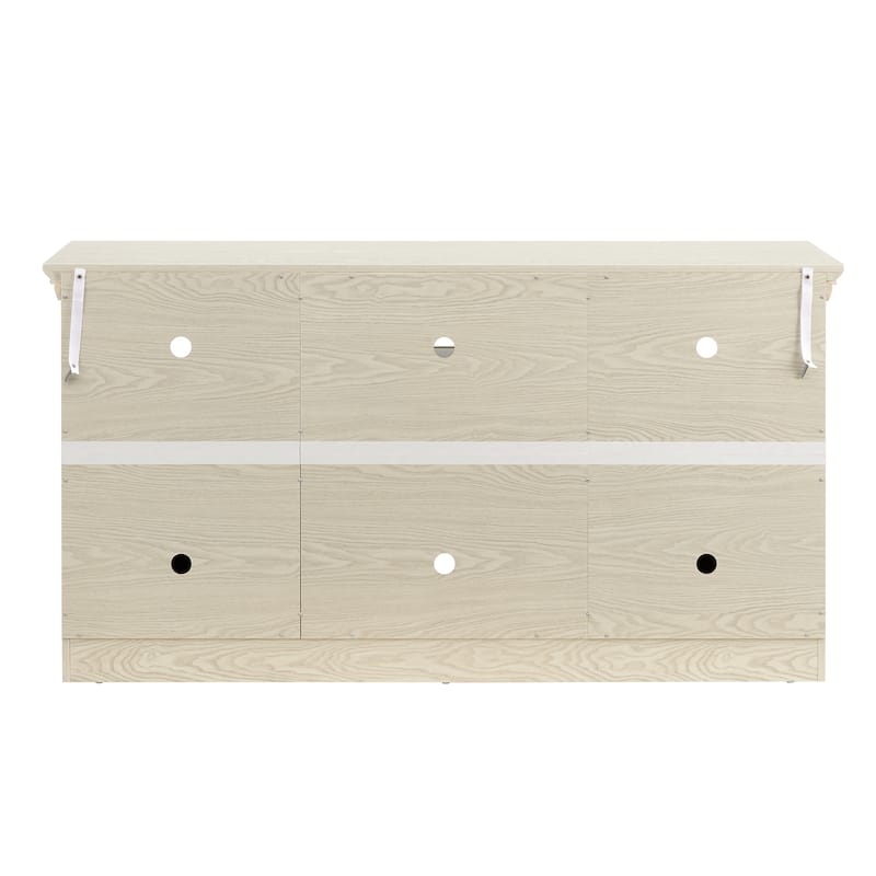 Farmhouse TV Stand 2 Doors Cabinet with Open Shelves, White TV Media Console Cabinet Entertainment Center