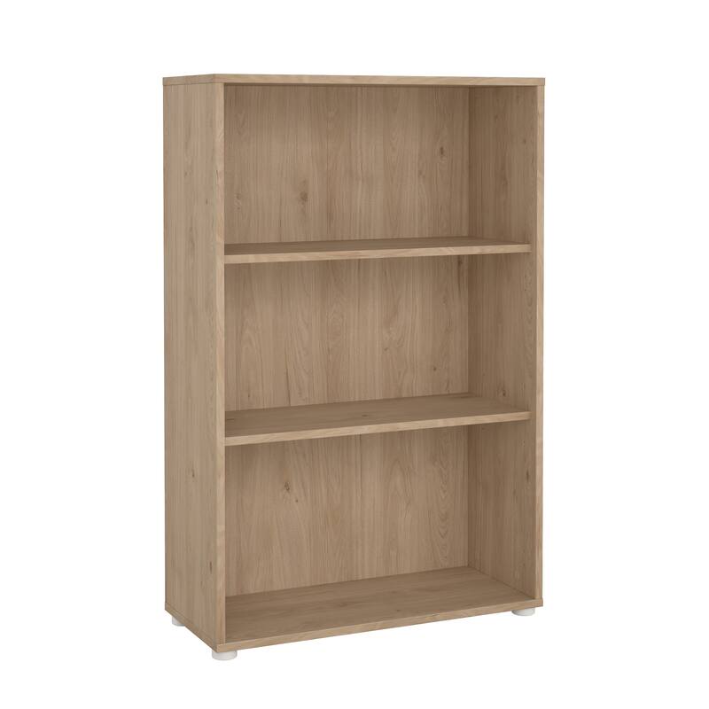 Carson Carrington Sign Adjustable 3-shelf Bookcase, Open Storage Home Office Bookshelf