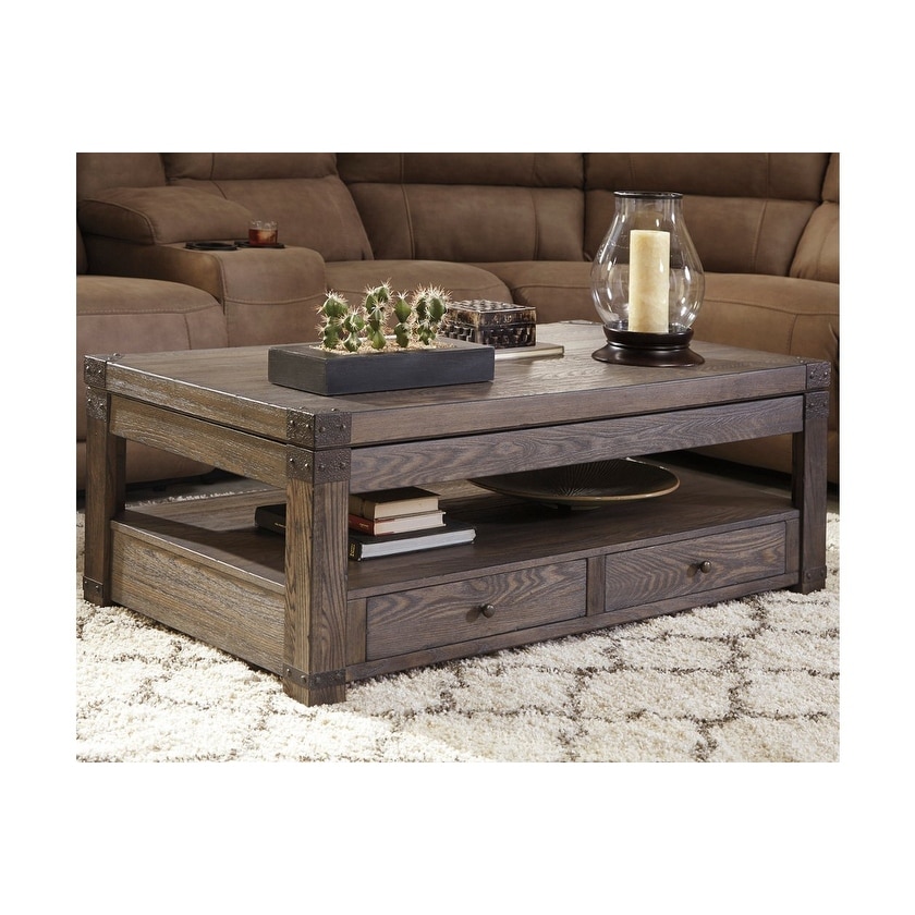 Shop Ashley Furniture T846 9 Burladen Lift Top Coffee Table W