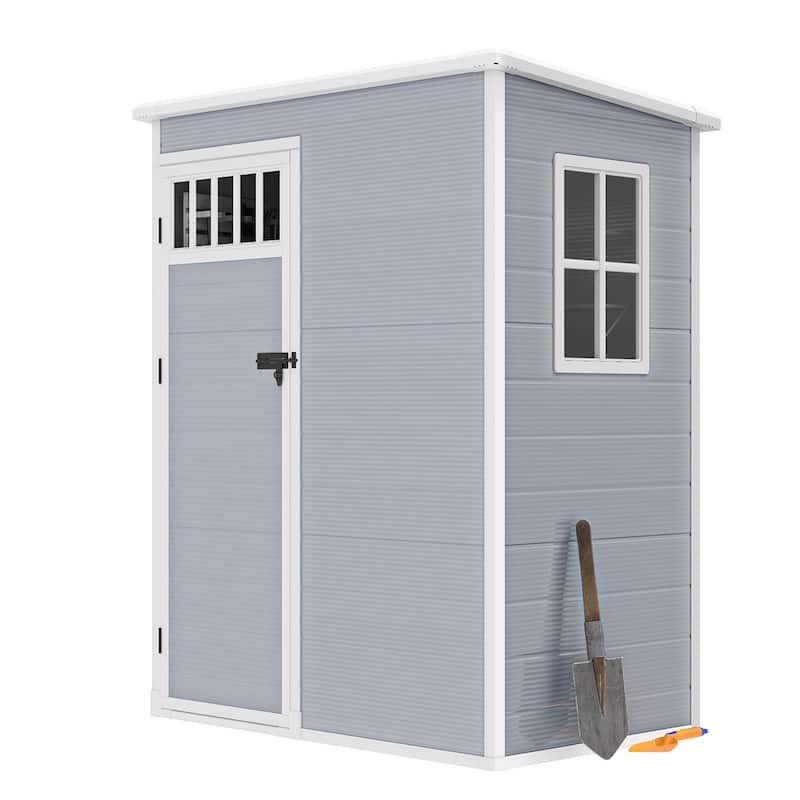 Moasis 5x3FT Outdoor Storage Shed with Lockable Door - 5' X 3'