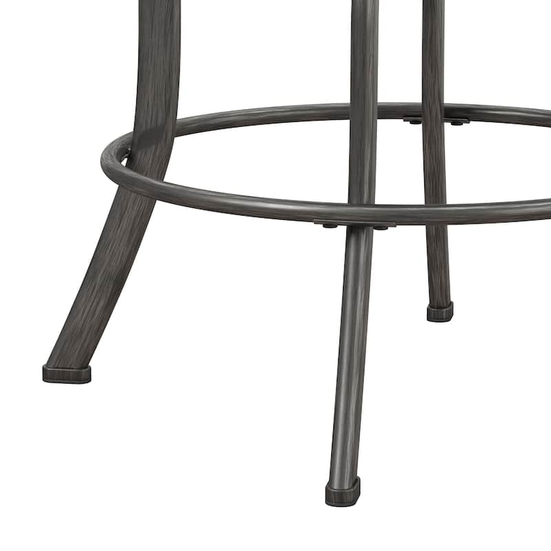 Hillsdale Furniture Bridgetown Metal Swivel Stool, Pewter
