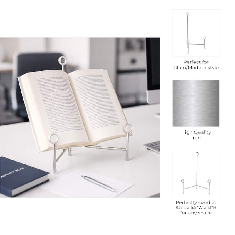 Stylish Metal and Acrylic Easel Stand Decorative Object
