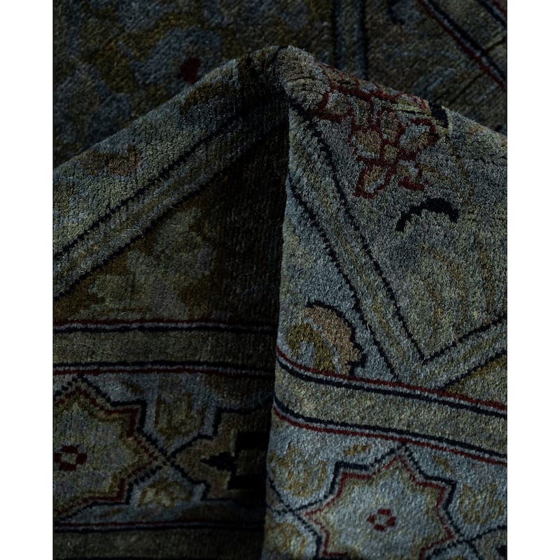 Overdyed One-of-a-Kind Hand-Knotted Area Rug - Gray - 2' 1" x 3' 7"