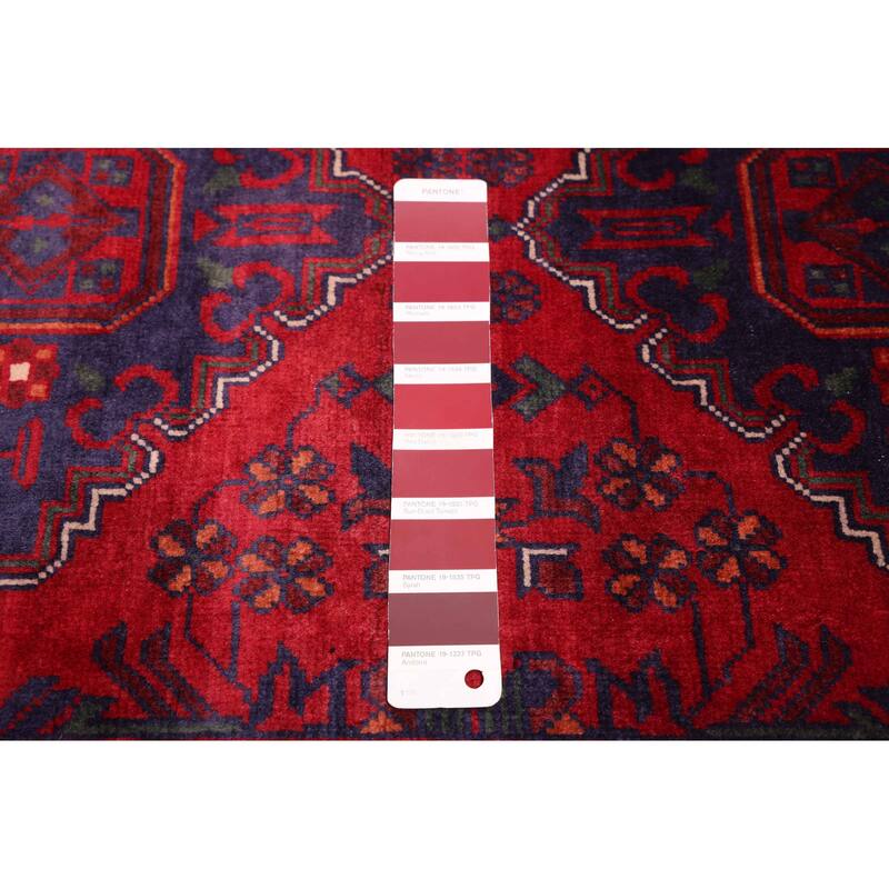 ECARPETGALLERY Hand-knotted Finest Khal Mohammadi Red Wool Rug - 2'9 x 12'1
