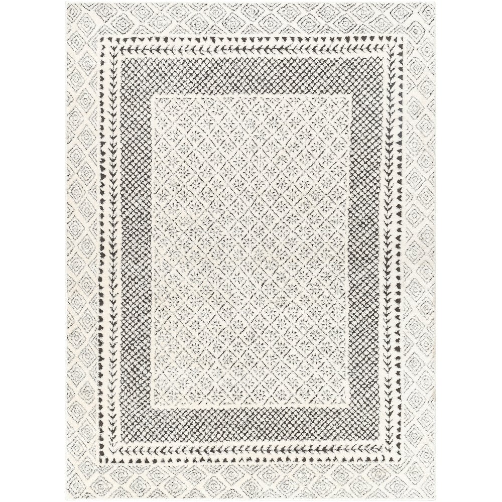 Livabliss Freud Bohemian Bordered Area Rug