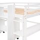 preview thumbnail 5 of 6, Versatile Full Loft Bed with Rolling Desk, Drawers, and Shelves