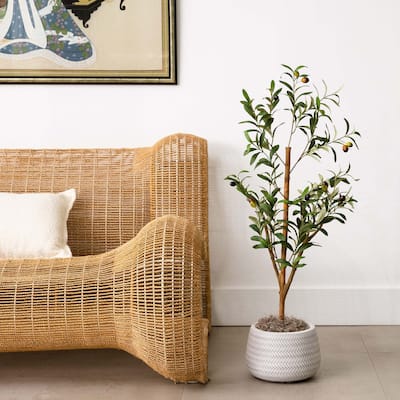 Olive Artificial Potted Tree - 3' - Green