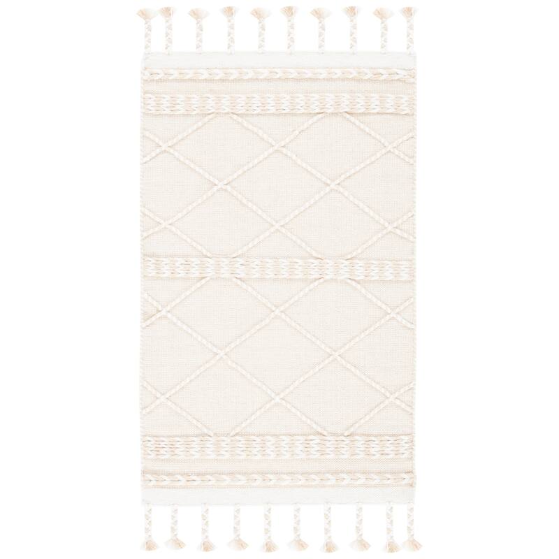 SAFAVIEH Handmade Casablanca Caty Moroccan Wool Tassel Rug