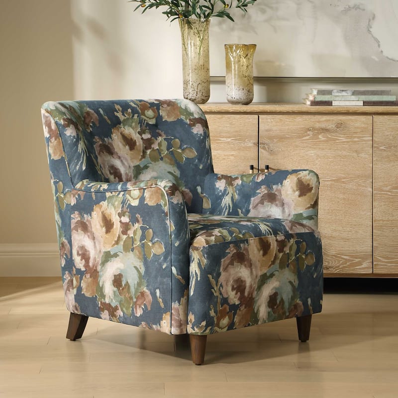 Uttermost Lainey Floral Upholstered Armchair - 30.00" W x 32.50" H x 31.50" D