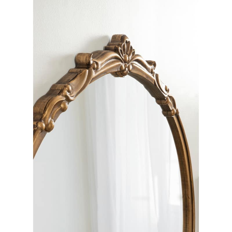 Kate and Laurel Marchon Framed Wall Mirror - 30" Diameter