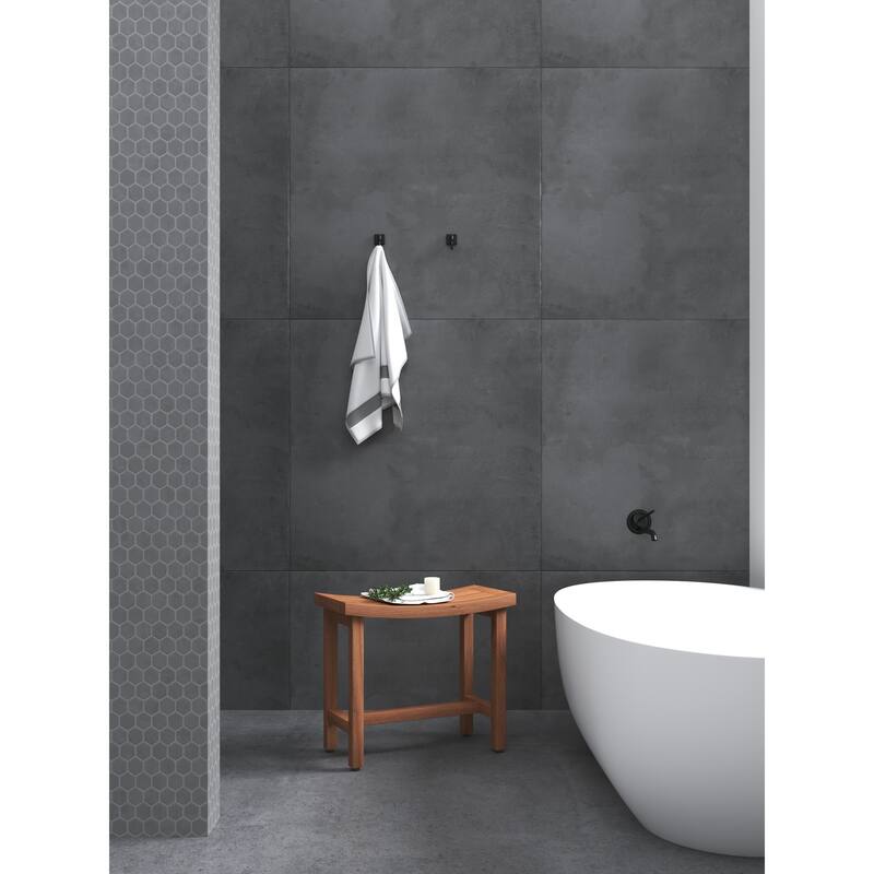 Patented Sumba Lotus Teak Shower Bench