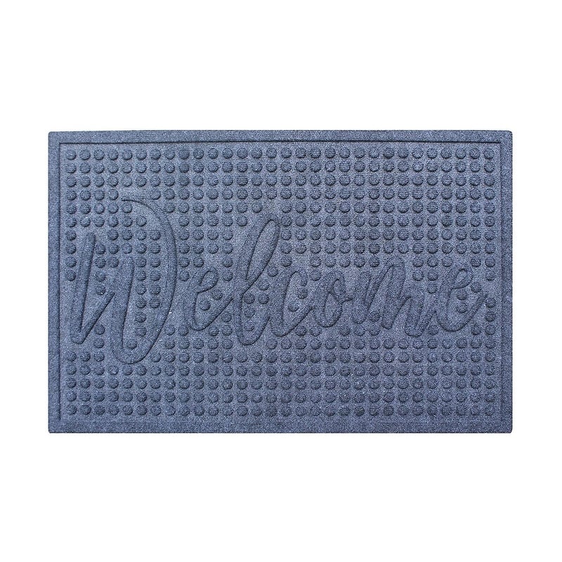 A1HC Water retainer Indoor/Outdoor Doormat, Skid Resistant, Easy to Clean, Catches Water and Debris, Grey - 24"X36"