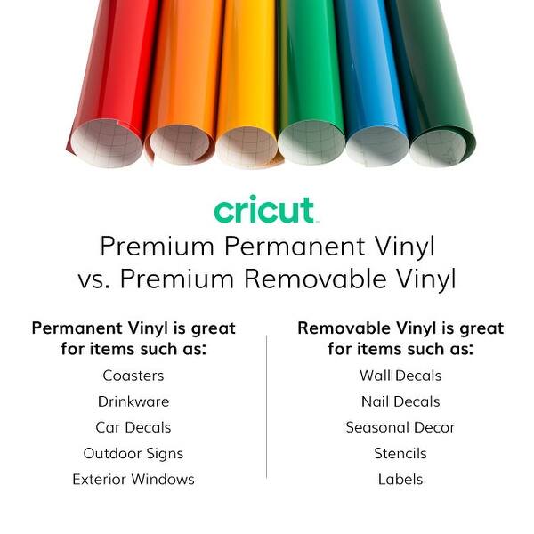Shop Cricut Premium Vinyl Pack Standard Grip Mats Beginner Guide Designs Overstock 27664959