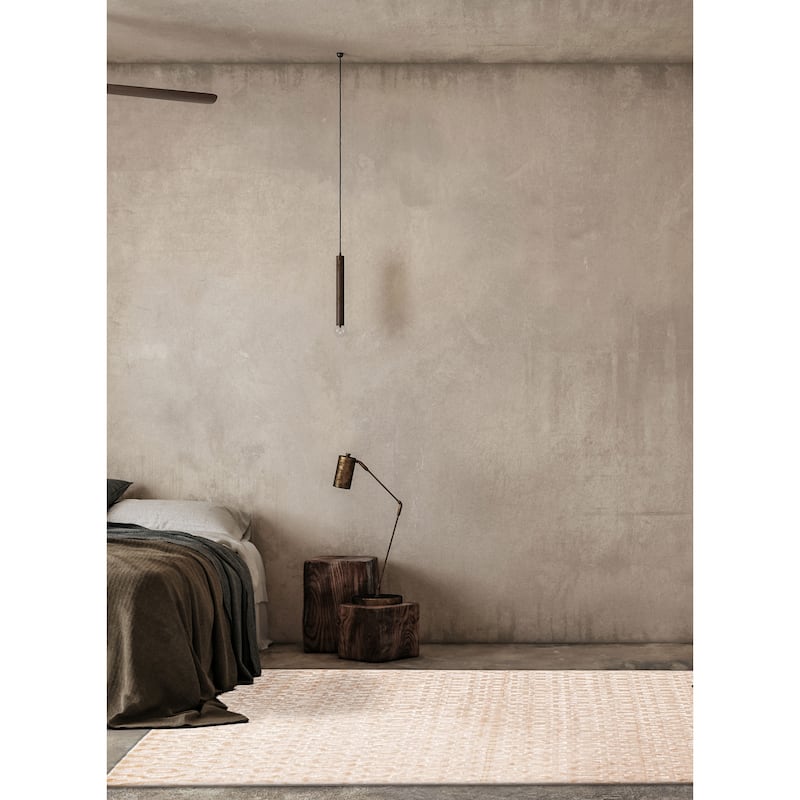ECARPETGALLERY Hand Loomed Kashkuli Gabbeh Beige Viscose Rug - 5'4 x 7'6