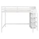 preview thumbnail 15 of 30, Full Size Loft Bed with Built-in Storage Wardrobe and Staircase, Space-Saving